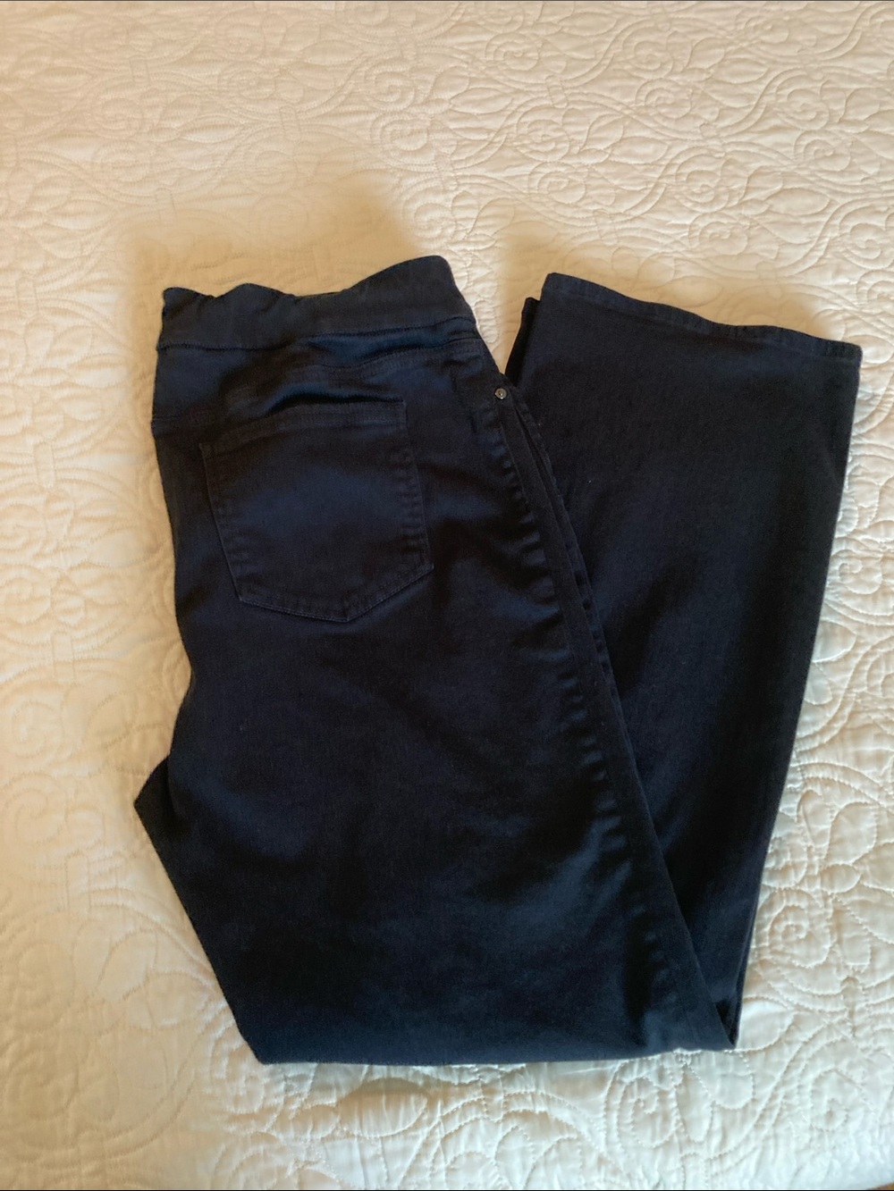 Chico's Black Bootcut Jeans with Stretch Waistband